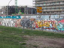 BERLIN, GERMANY - CIRCA JUNE 2016: East side gallery international memorial for freedom is a section of the Berlin Wall with graffiti street art in Friedrichshain Kreuzberg