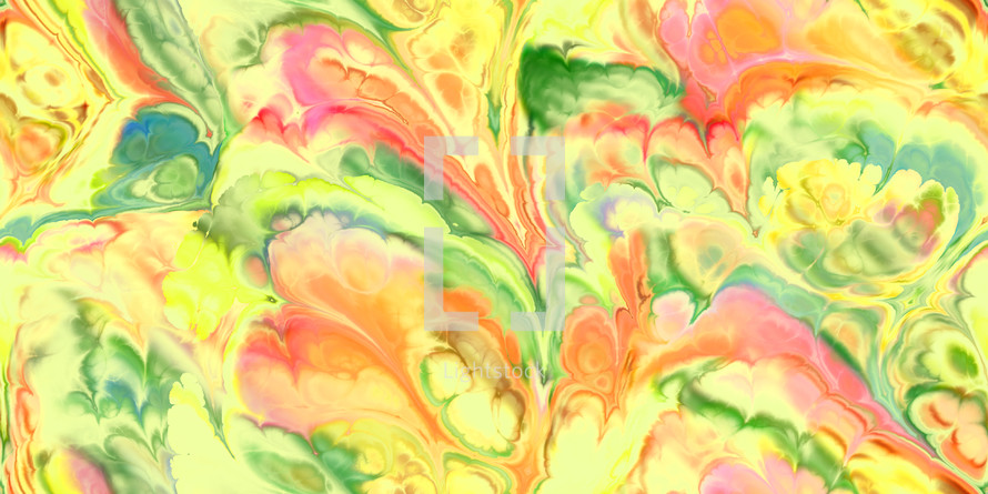 Cheerful colors in a marbled seamless tile design