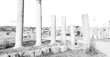 columns at a ruins 