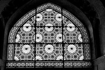 stained glass window in Iran 