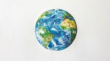White Earth Background For World Earth Day 