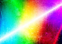 Brightly colored grunge texture with diagonal beam of light