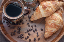 coffee and croissants 