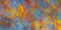 gold, blue, rust, polygon background 