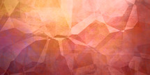 textured orange, pink, red geometric background with the suggestion of a landscape