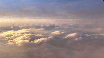 Above the clouds worship visual background