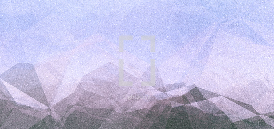 textural grunge polygon landscape blue purple gray