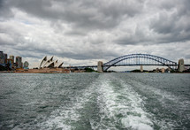 Sydney harbour bridge and sydney opera house