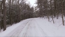 snowy road 