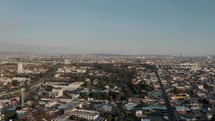 Aerial drone shot View Of Puebla Municipality In Mexico During Daytime.