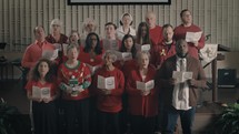 Christmas choir singing 