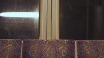windows of a subway train
