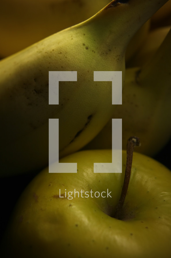 yellow - banana and apple 