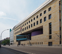 BERLIN, GERMANY - CIRCA JUNE 2019: British Embassy designed by English architect Michael Wilford CBE