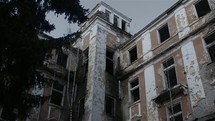 exterior of an abandoned building 