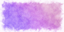 Watercolor in purples with loose white border