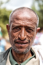 face of a man in Ethiopia 