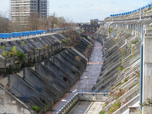 LONDON, UK - MARCH 07, 2008: The Alexandra Road estate designed in 1968 by Neave Brown