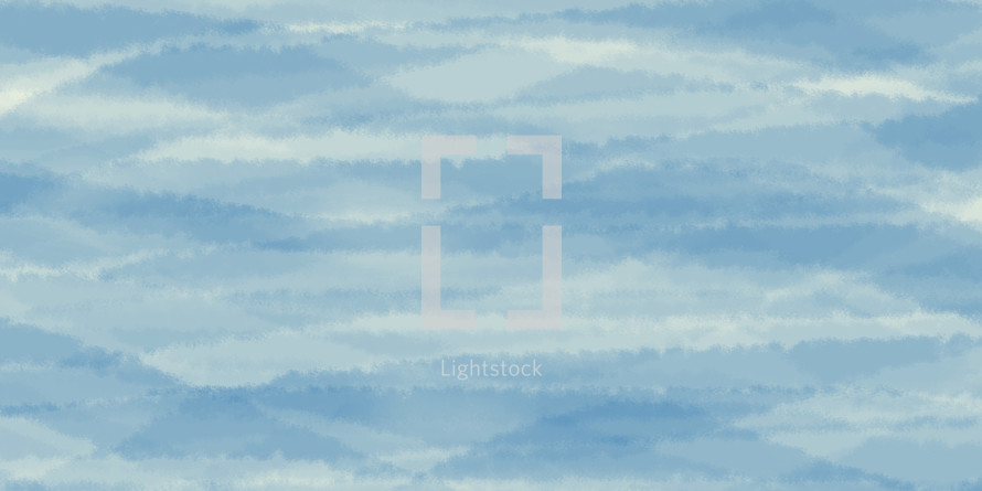 Blue abstract sea surface or clouds in sky horizontal background