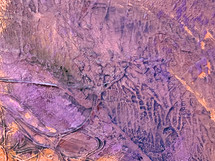 purple and orange abstract - roughly textured surface