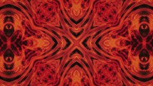 Red Kaleidoscope abstract effect, Seamless loop	
