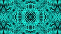 Light blue Kaleidoscope abstract background, seamless loop	