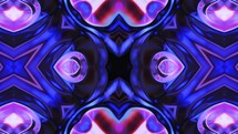 Dark purple Kaleidoscope abstract effect, Seamless Loop	