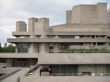LONDON, UK - JUNE 09, 2015: The National Theatre designed by Sir Denys Lasdun is a masterpiece of new brutalist architecture