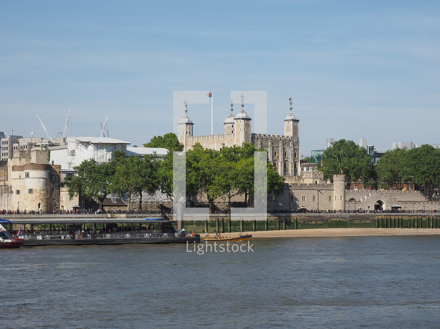 LONDON, UK - JUNE 11, 2015: Panoramic view of Thames River