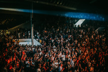crowds at a concert in Prague 