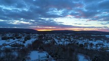 Drone Harpers Ferry West Virginia History Cinematic Drone Snow