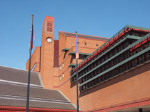 LONDON, UK - SEPTEMBER 28, 2015: The British Library is the national library of the United Kingdom and the largest library in the world