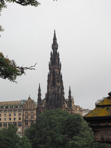 Sir Walter Scott monument in Edinburgh, UK