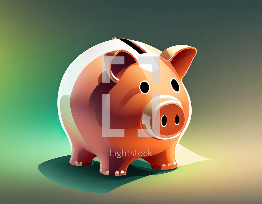 Piggy Bank Illustration for Financial Planning 