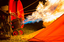 flames for a hot air balloon 