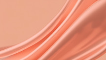 peach color draped silk fabric background