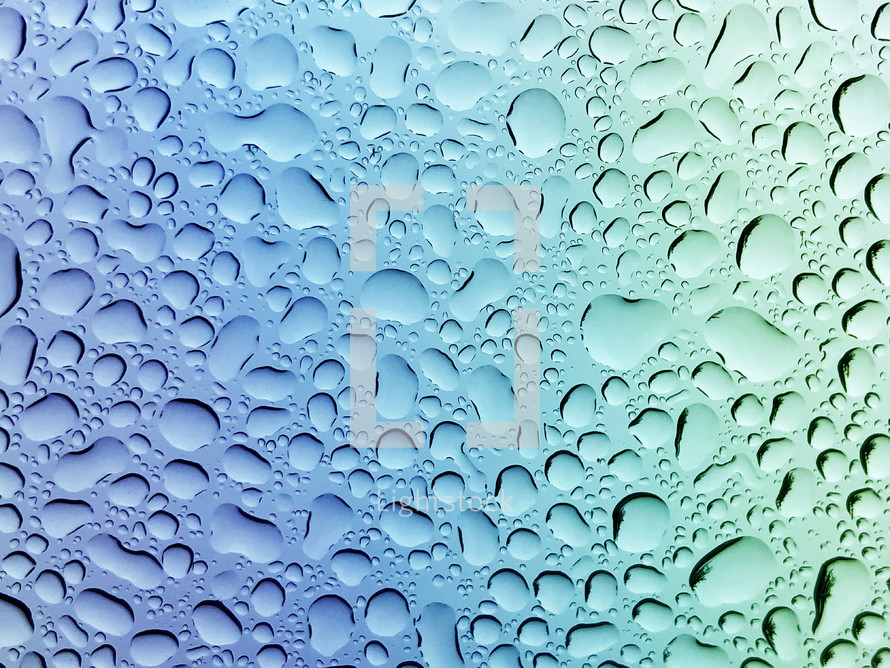 water droplets on glass background 