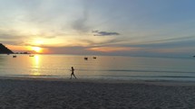 Thailand Beach With Running Man