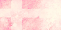 pink, peach and white cross in horizontal format with the appearance of a printmaking texture, with space for text