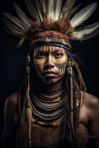 A photo of a woman from a distant tribe