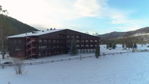 Hotel in Winter Mountains