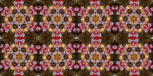 Christmas kaleidoscope pattern, repeatable