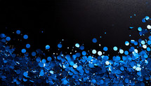 Blue Confetti Party Background