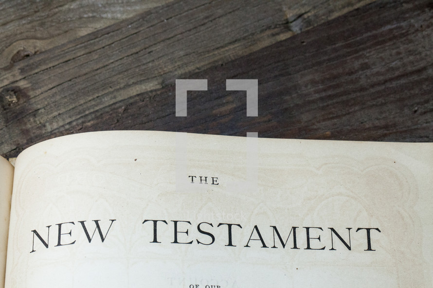 A Bible open to the New Testament 