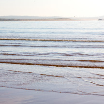 tide washing onto a shore