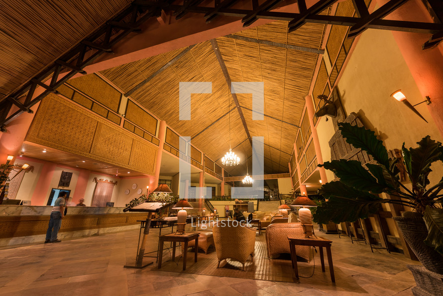 lobby in Toraja - Funeral, World heritage, Hotel-