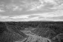 view over a canyon 