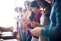 cellphone use at a small group gathering 