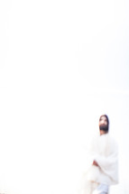Jesus in white