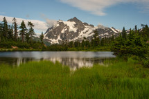 Mt Shuksan and Picturesque Lake